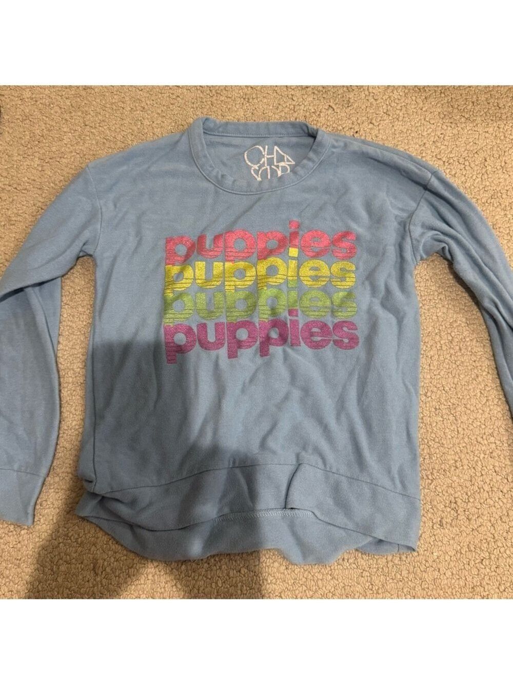Chaser Girls Puppies Sweatshirt Size 8